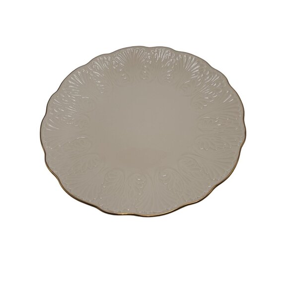 Lenox Cottage 12 3/4" Chop Plate Gold Trim - Picture 1 of 6